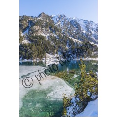 Lac de Gaube en hiver